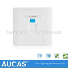 Aucas Marca rj45 tomada de parede placa de porta única placa de parede cabo de rede